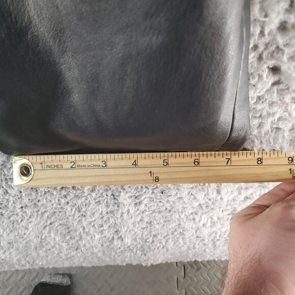 Levis Pants Womens 28 Premium Black Faux Leather Pants Math Club Slacks - Picture 10 of 11